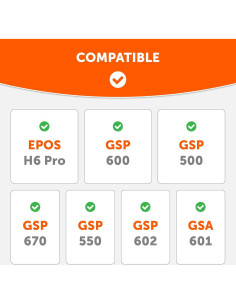 Almohadillas de Gel Refrigerante Wicked Cushions para EPOS H6 Pro 2