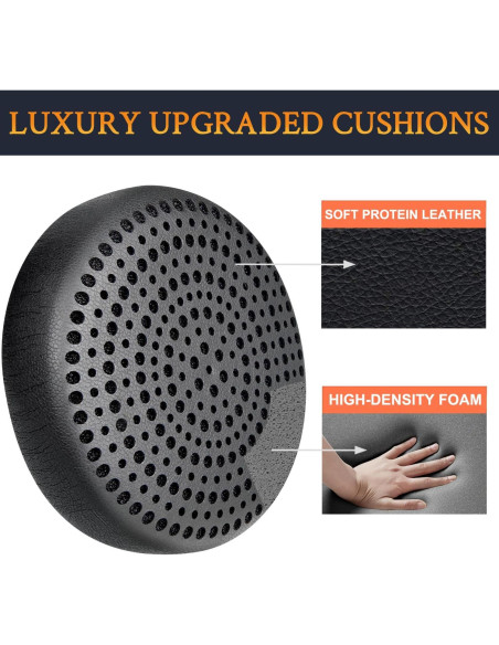 Almohadillas de Repuesto SOULWIT para Auriculares RS1, RS2, M1, M2 - Negro