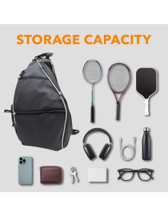 Mochila de Tenis Genérico - Gran Almacenamiento, Unisex 2