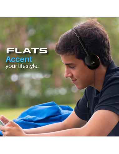 Auriculares JVC HAS160 Flats On-Ear con cable 30mm - Plegables