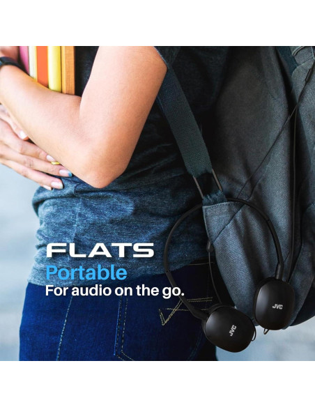 Auriculares JVC HAS160 Flats On-Ear con cable 30mm - Plegables