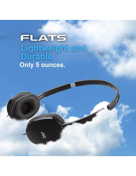 Auriculares JVC HAS160 Flats On-Ear con cable 30mm - Plegables
