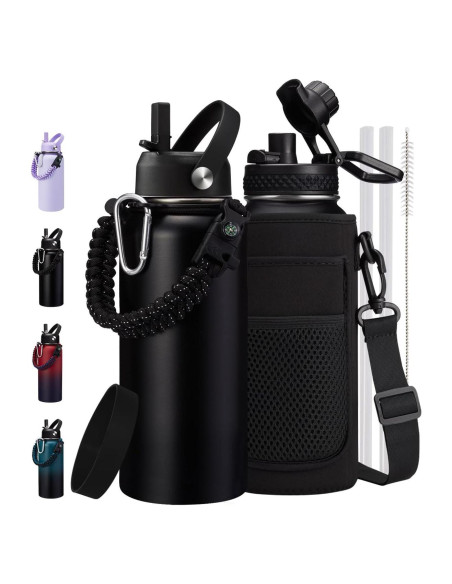 Botella de Agua Aislada 0.91L ICIOI - Frío 48h, Caliente 24h