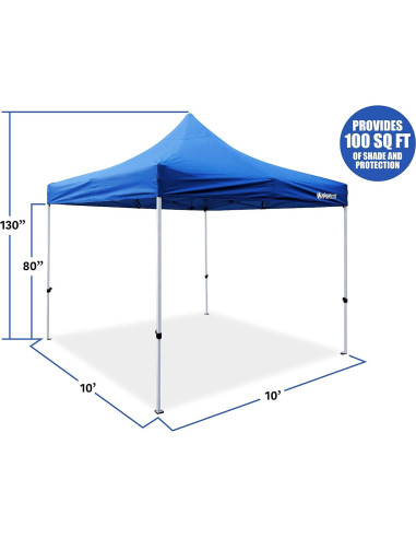 Carpa GigaTent Clásico 3x3m Altura Ajustable 330cm Blanca