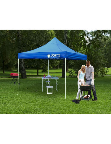 Carpa GigaTent Clásico 3x3m Altura Ajustable 330cm Blanca