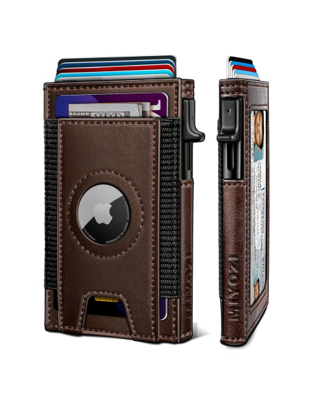 Billetera Airtag para hombres con bloqueo RFID - Minimalista 7-9 tarjetas