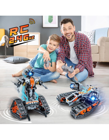 HOGOKIDS Set de Construcción 5 en 1 RC con Luz LED 604 Piezas