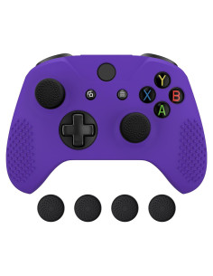 Funda de Silicona Antideslizante eXtremeRate Morada para Xbox One X/S