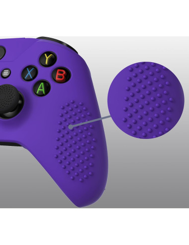 Funda de Silicona Antideslizante eXtremeRate Morada para Xbox One X/S