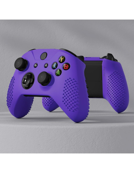 Funda de Silicona Antideslizante eXtremeRate Morada para Xbox One X/S
