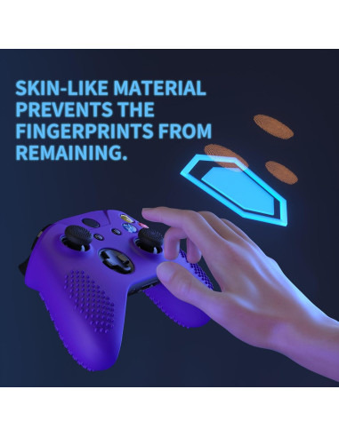 Funda de Silicona Antideslizante eXtremeRate Morada para Xbox One X/S