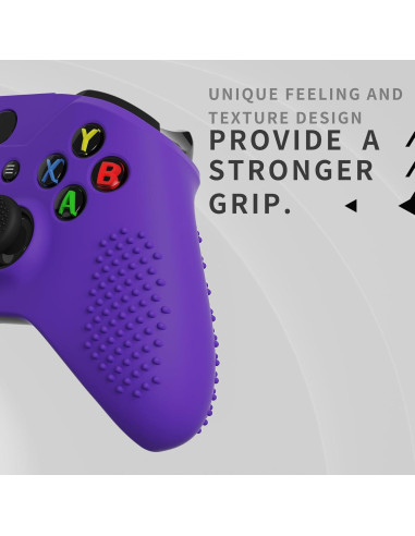 Funda de Silicona Antideslizante eXtremeRate Morada para Xbox One X/S