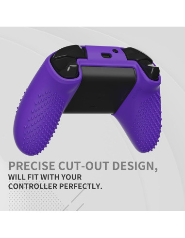 Funda de Silicona Antideslizante eXtremeRate Morada para Xbox One X/S