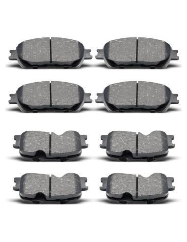 Juego de 8 Pastillas de Freno Cerámicas EVKINGAUTO para Lexus y Toyota