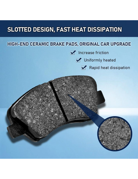 Kit de Pastillas de Freno Cerámicas Nxolnf para Toyota Yaris 2016-2019