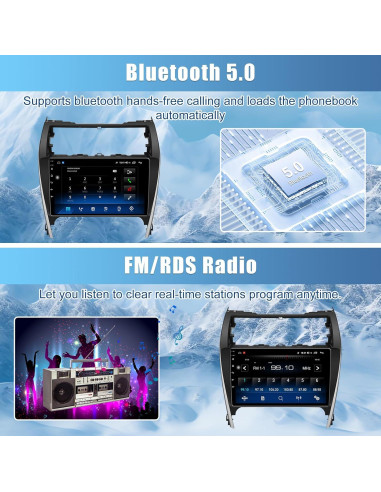 Estéreo de Coche OMYOPY 10.2" Android 13 para Toyota Camry 2012-2014
