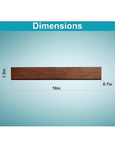 Soporte Magnético para Cuchillos 25.4 cm Cosas Útiles Sencillas