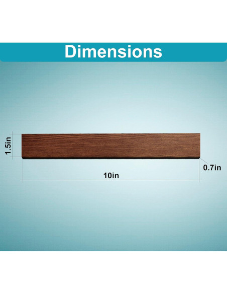 Soporte Magnético para Cuchillos 25.4 cm Cosas Útiles Sencillas Soporte Magnético para Cuchillos 25.4 cm Cosas Útiles Sencillas