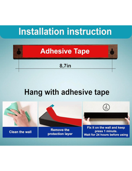 Soporte Magnético para Cuchillos 25.4 cm Cosas Útiles Sencillas Soporte Magnético para Cuchillos 25.4 cm Cosas Útiles Sencillas