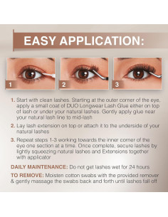 Extensiones de Pestañas Pre-Mapeadas Ardell Ojo Gatito - Paquete de 3 2