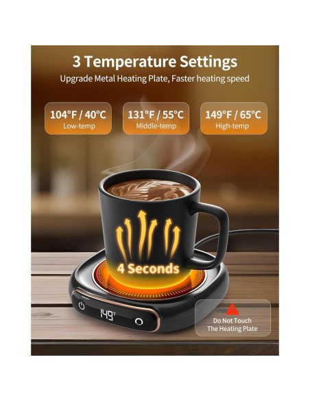 Calentador de Tazas LERAT M316 con Apagado Automático y 3 Temperaturas