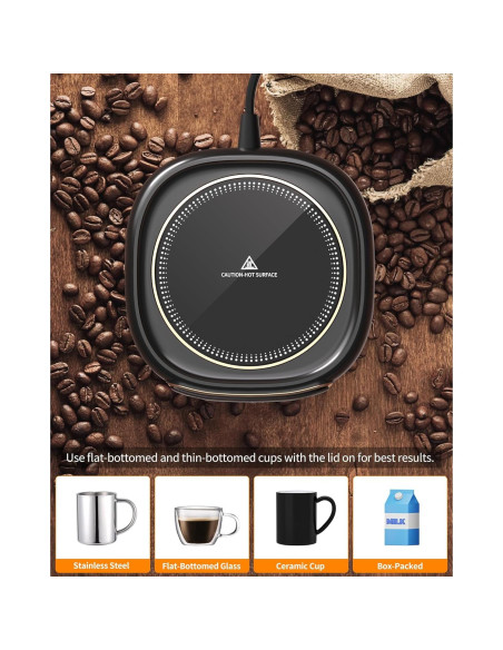Calentador de Tazas LERAT M316 con Apagado Automático y 3 Temperaturas