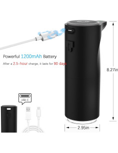 Dispensador de Jabón Automático Moneybility 350ml Pared USB 2