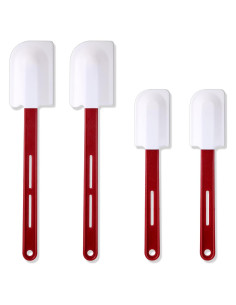 Espátulas de Silicona Norme 4 Pcs Resistentes al Calor 25-36 cm