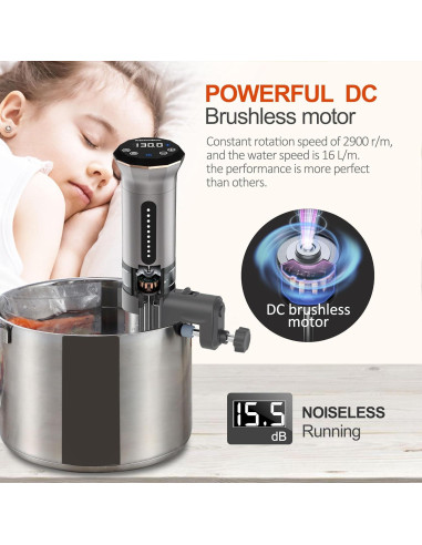 Máquina Sous Vide KitchenBoss G300: Circulador Térmico 1100W