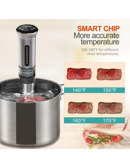 Máquina Sous Vide KitchenBoss G300: Circulador Térmico 1100W