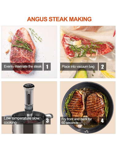 Máquina Sous Vide KitchenBoss G300: Circulador Térmico 1100W