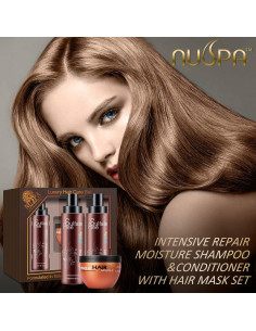 Conjunto de Cuidado del Cabello Nuspa con Aceite de Argán 1.37kg 2