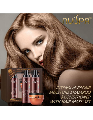 Conjunto de Cuidado del Cabello Nuspa con Aceite de Argán 1.37kg