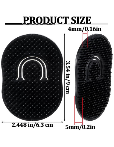 12 Peines de Masaje de Bolsillo Wanmu para Hombres Calvos