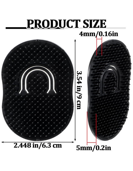 12 Peines de Masaje de Bolsillo Wanmu para Hombres Calvos