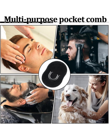 12 Peines de Masaje de Bolsillo Wanmu para Hombres Calvos