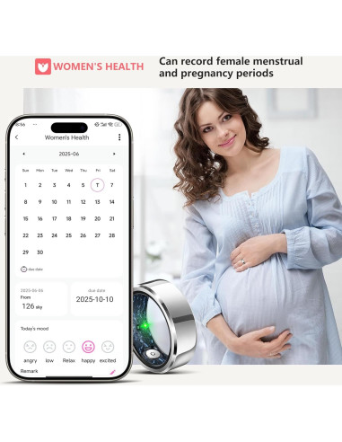 Anillo Inteligente de Salud Hunan - Monitoreo Sueño y Fitness