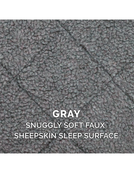 Cama para Perros Furhaven Extra Pequeña 22x13cm Lavable Gris