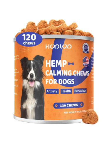 Golosinas Calmantes HOOLOO para Perros - 120 Unidades Sabor Pollo