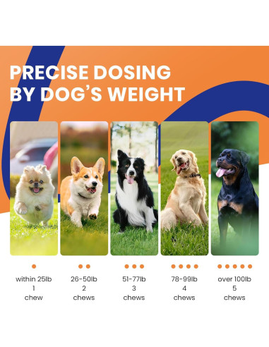 Golosinas Calmantes HOOLOO para Perros - 120 Unidades Sabor Pollo