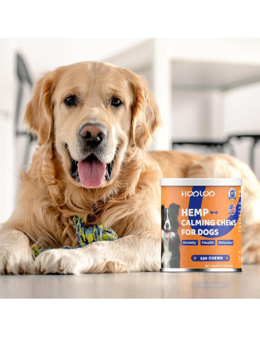 Golosinas Calmantes HOOLOO para Perros - 120 Unidades Sabor Pollo