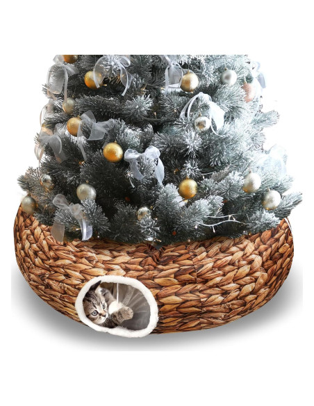 Cueva Donut para Gatos Soulchen Navidad 91x91x25cm Marrón
