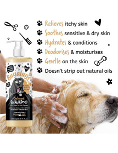 Champú Vegano para Perros Bugalugs 500ml Avena y Aloe Vera 2