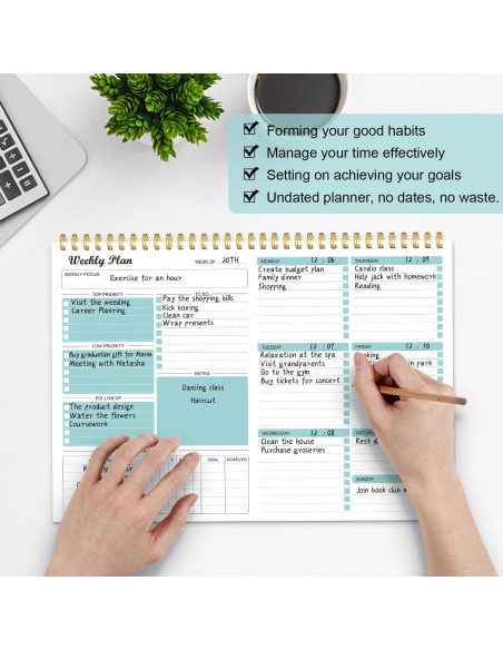 Planificador Semanal Regolden-Book 52 Semanas 21.6x27.9 cm