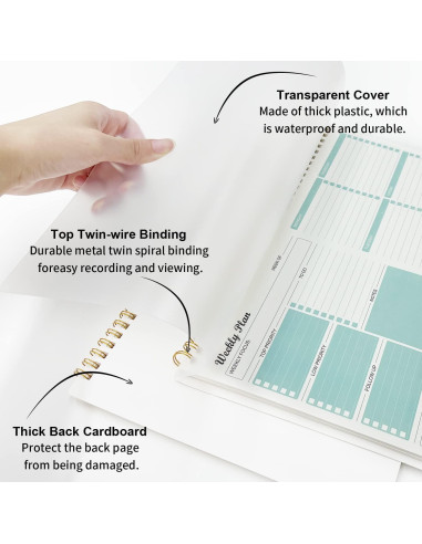 Planificador Semanal Regolden-Book 52 Semanas 21.6x27.9 cm