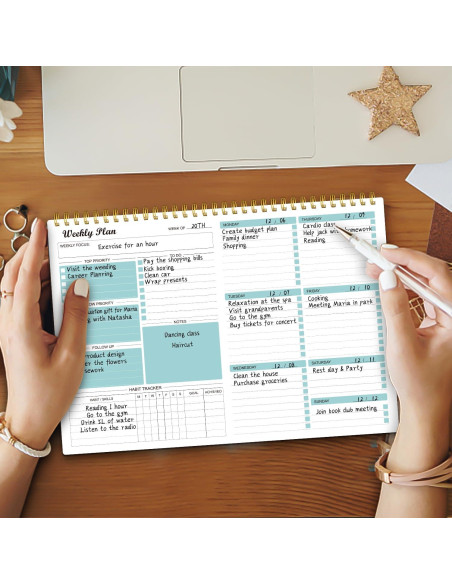 Planificador Semanal Regolden-Book 52 Semanas 21.6x27.9 cm