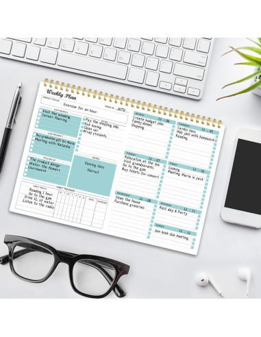 Planificador Semanal Regolden-Book 52 Semanas 21.6x27.9 cm