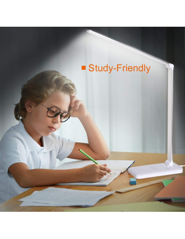 Lámpara de Escritorio LED Himigo con Cargador Inalámbrico