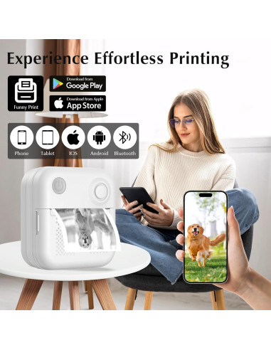 Impresora Térmica de Etiquetas CREECHWA D Portátil Bluetooth 200dpi