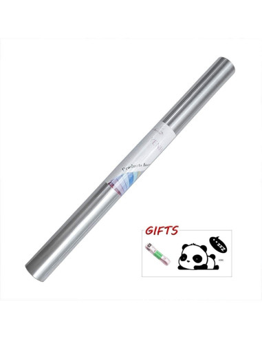 Papel Contacto Autoadhesivo YENHOME 61x299 cm Acero Inoxidable Plateado